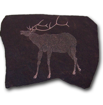 (c) Elk Hand Carved Sandstone Large